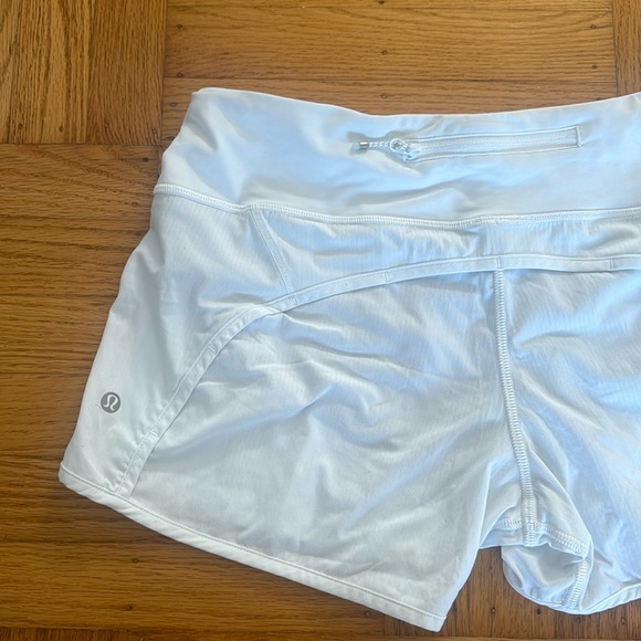 Lululemon Run Times Short II 4" White (First Release) - Picture 2 of 5